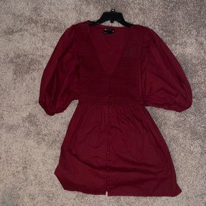 Maroon ASOS mini dress